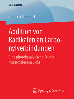 cover image of Addition von Radikalen an Carbonylverbindungen